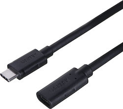 Unitek EXTENSION USB 3.2 Cable USB-C Male - USB-C Female 100W PD Black 1.5m C14086BK-1.5M