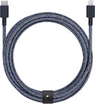 Native Union Belt Geflochten USB-C zu Lightning Kabel Blau 3m
