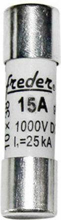 Freder Safety Cylindrical Porcelain 10x38mm 15A for Photovoltaic (88-8150) 1pcs