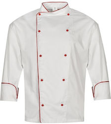 Palltex Σακάκι Σεφ Ανδρικό Λευκό με Μακρύ Μανίκι Chef Biko Palltex Palltex Σακάκι Σεφ Ανδρικό Λευκό με Μακρύ Μανίκι Chef Biko Palltex