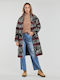 Desigual Women's Midi Coat with Buttons
