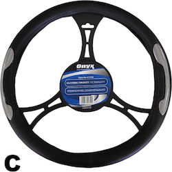Autoline Car Steering Wheel Cover Metagalaxy with Diameter 38cm made of Leatherette Black