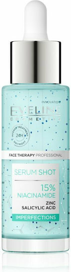 Eveline Shot 15% Niacinamide Moisturizing Serum Face with Niacinamide for Acne & Imperfections 30ml