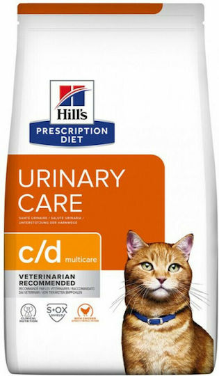 Hill's Prescription Diet Urinary c/d Multicare Dry Food for Adult Cats with Sensitive Urinary with Chicken 3kg
