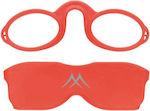 Montana Eyewear NR1A Reading Glasses +3.00 Pocket in Red color NR1A