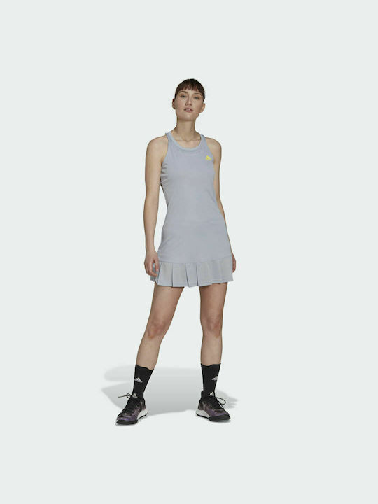 Adidas Club Tennis Mini Αθλητικό με Τιράντα Φόρεμα Ασημί