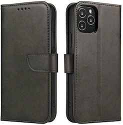 Hurtel Magnet Synthetic Leather Wallet Black (Realme GT Neo 3)