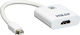 Aten VC981 Convertor mini DisplayPort masculin în HDMI feminin Alb 1buc