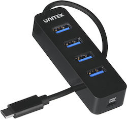 Unitek Hub USB Cu 4 Porturi USB-C H1117B