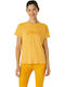 ASICS Damen Sport T-Shirt Gelb