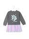 Losan Kids Dress Long Sleeve Gray