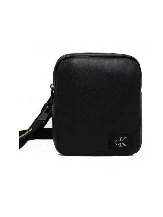 Calvin Klein Monogram Soft Ανδρική Τσάντα Ώμου / Χιαστί σε Μαύρο χρώμα