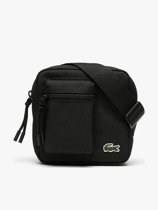 Flat Herrentasche Schulter / Crossbody Schwarz