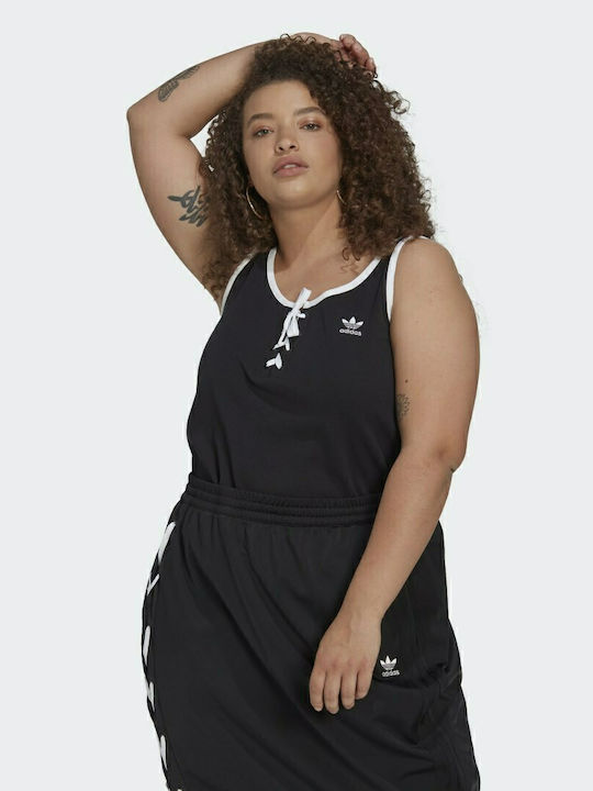 Adidas Always Original Αμάνικο Γυναικείο Top Μαύρο