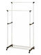 Homefit Homefit Luga Pe roți Cuier de podea Pliere Albă 95x42x172cm