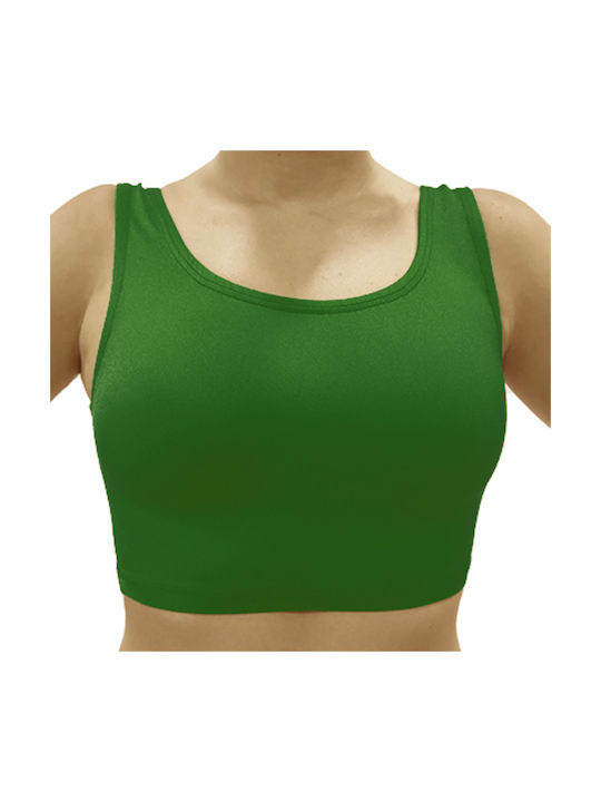 Bustier de dans pentru copii bumbac verde