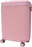 Forecast LSDQ-04 Cabin Travel Suitcase Hard Pink with 4 Wheels Height 55cm