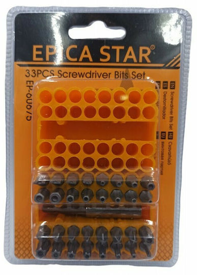 Epica Star Σετ 33 Μύτες Κατσαβιδιού Αστέρι