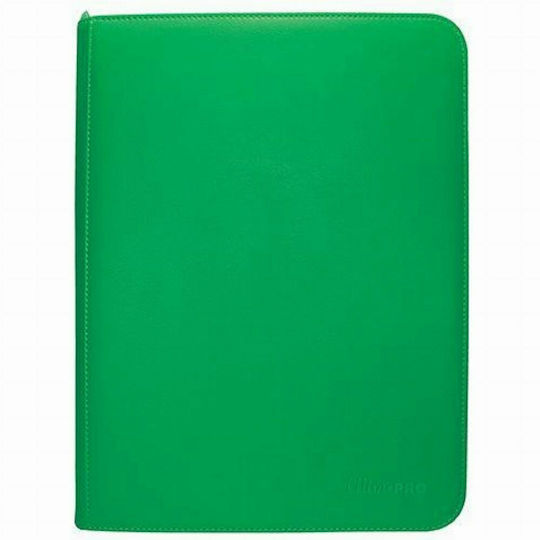 Ultra Pro Zippered 9-Pocket Pro- Binder 9-Pocket Standard Size Vivid Green 15901