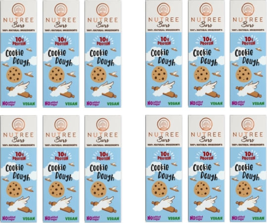 Nutree Fudge Μπάρες με 25% Πρωτεΐνη & Γεύση Cookie Dough 12x50gr