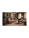 Portofino Colțar Canapea cu Unghi Reversibil Roz 240x165x92cm