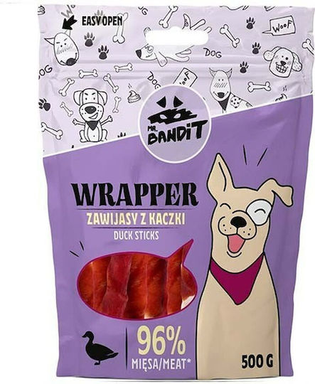 Mr. Bandit Wrapper Delicii în formă de baston pentru câini cu Rață 500gr 32033