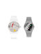 Swatch Back To 1984 Watch Battery with White Rubber Strap