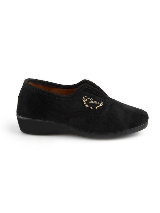 Slipper Closed With - FSHOES - BLACK