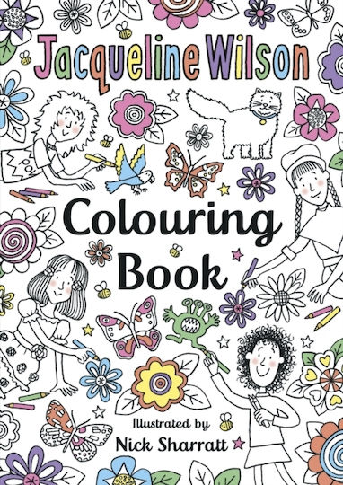 Книга за оцветяване против стрес The Jacqueline Wilson Colouring Book Corgi