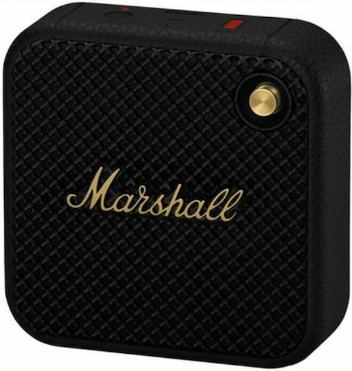 Marshall Willen Αδιάβροχο Ηχείο Bluetooth 10W με Διάρκεια Μπαταρίας έως 15 ώρες Black and Brass