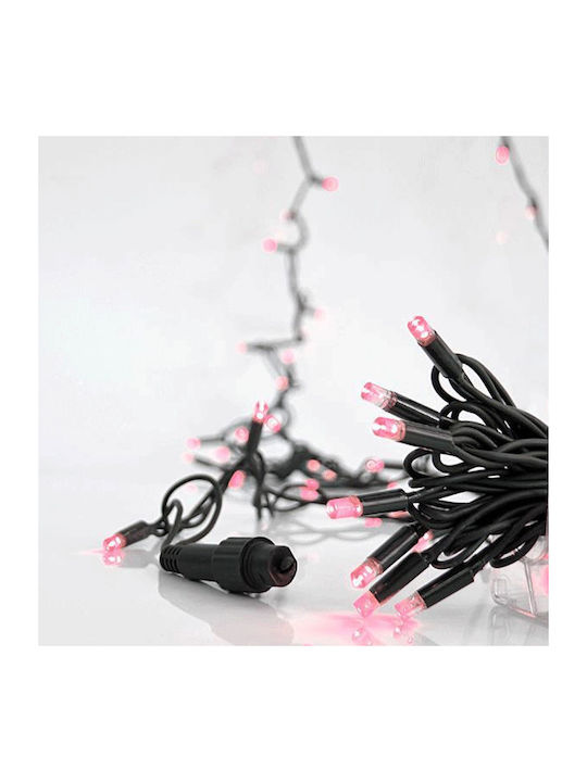 100 Lights LED 2m. Pink in String 1pcs