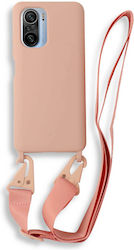 Bodycell Back Cover Silicon cu Curea roz deschi...