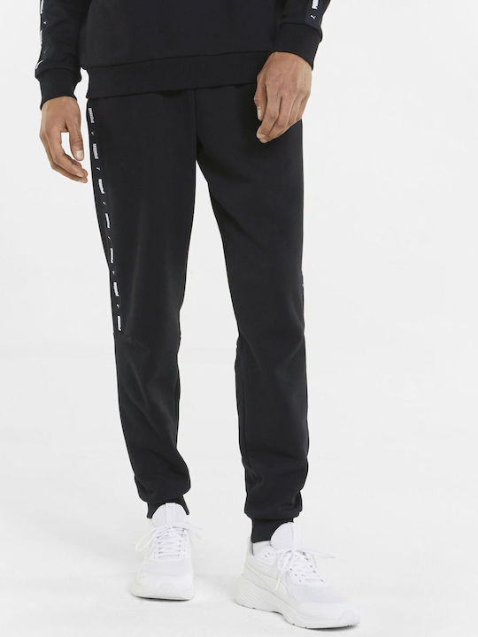 PUMA ESS+ Tape Sweatpants with Elastic Black