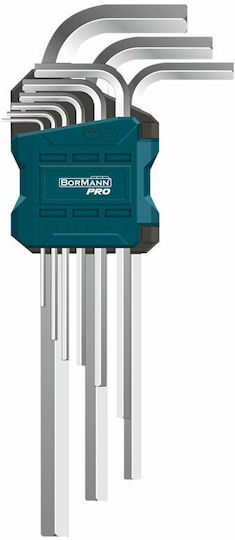 Bormann Pro Σετ 9 Κλειδιά Allen σε Σχήμα L BHT7244