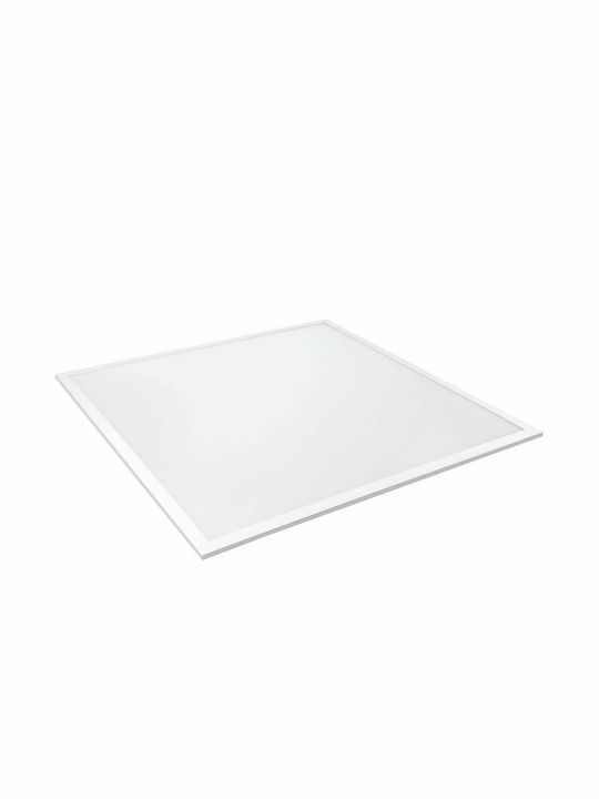 Elvhx Τετράγωνο Χωνευτό LED Panel 45W με Φυσικό Λευκό Φως 4000K 59.5x59.5εκ.