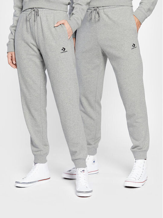Damen Jogginghose mit Hohe Taille und Jogger Fleece Farbe Grau
