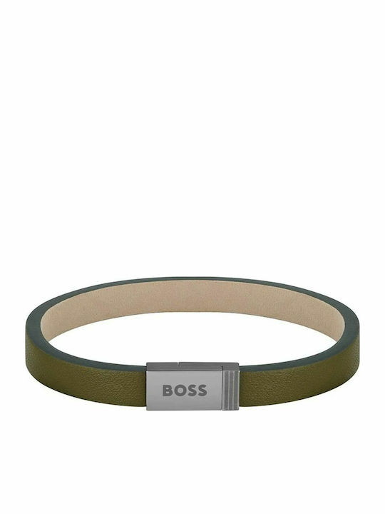 Boss Brățară Pentru Bărbați Identitate Din Piele Boss Brățară Pentru Bărbați Identitate Din Piele