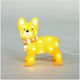 Eurolamp Beleuchtet Weihnachtliche Kunststoff Figur Hündchen Weiß Höhe 30cm