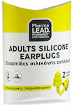 Pharmalead Silicone Earplugs for Swimming Yellow 2pcs