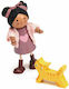Tender Leaf Toys Ayana and Cat Set păpuși din lemn pentru căsuță de păpuși