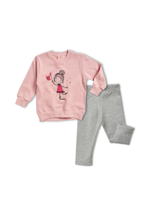 Reflex Kids Set with Leggings Winter 2pcs Pink