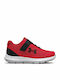 Surge 3 Kids Sports Shoes Running with Hoop & Loop Closure Red
