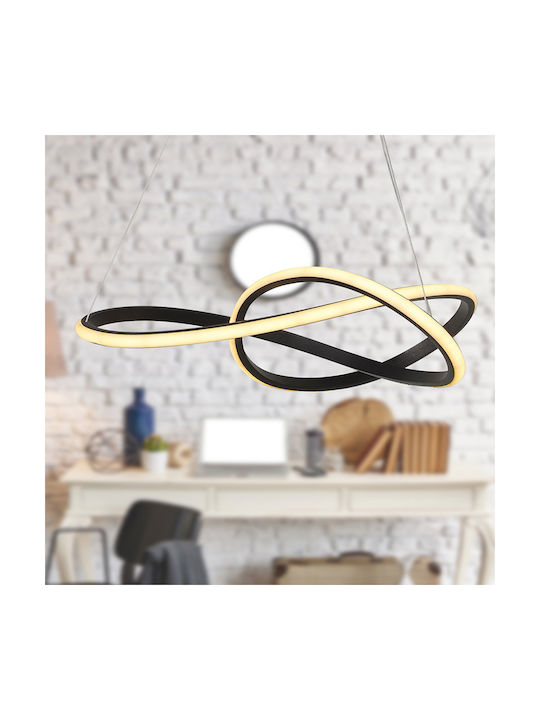 Megapap Luciano Κρεμαστό Φωτιστικό Μαύρο LED 47x40x60εκ.
