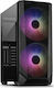 Inter-Tech IT-3503 Airstream Gaming Full Tower Computer Case with Window Panel and RGB Lighting Black