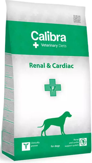 Calibra Vet Dog Renal & Cardiac 2kg Dry Food for Dogs Diet with Rice, Salmon, Liver, Tuna, Chicken and Apple
