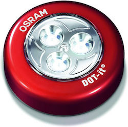 Osram Dot-it Φωτιστικό Ασφαλείας Μπαταρίας για Ντουλάπα Κόκκινο