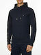 Tommy Hilfiger Men's Sweatshirt with Hood and Pockets Navy Blue