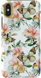 Kingxbar Luxury Blossom with Swarovski Crystals White Back Cover for iPhone X / Xs