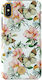 Kingxbar Luxury Blossom with Swarovski Crystals Silicone Back Cover White (iPhone X / Xs)