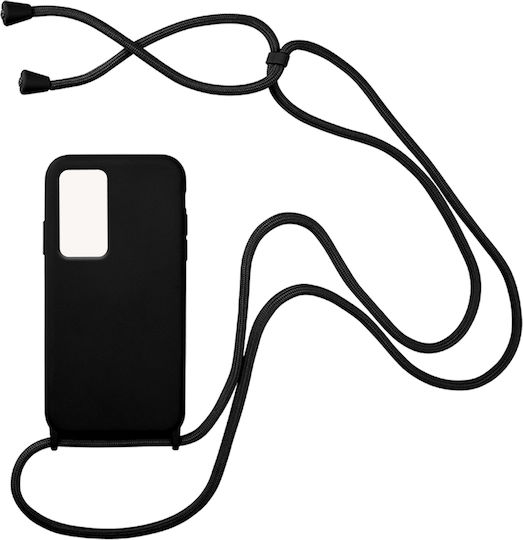 Sonique CarryHang Back Cover Silicone 0.5mm with Strap Black (Xiaomi 12 / 12X)